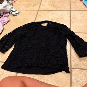 Girls black shirt design